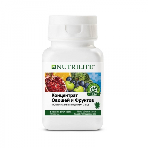 NUTRILITE Концентрат овощей и фруктов, 60 таблеток