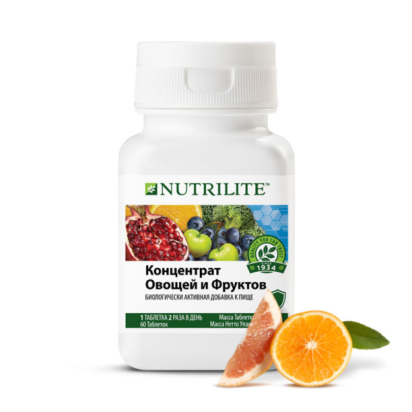 NUTRILITE Концентрат овощей и фруктов, 60 таблеток