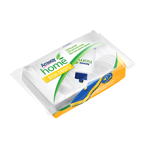 Набор Губок (4 шт) Dish Drops для мытья посуды