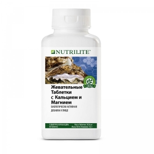 NUTRILITE Жевательные таблетки с кальцием и магнием, 80 таб.