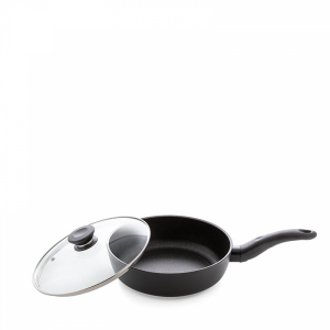 iCook Сковорода с антипригарным покрытием со стеклянной крышкой, 24см