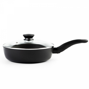 iCook Сковорода с антипригарным покрытием со стеклянной крышкой, 24см